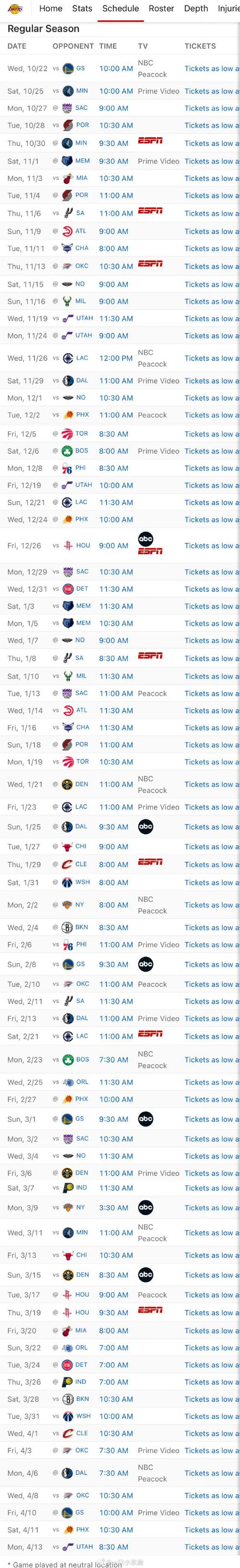 2021湖人队5月赛程，nba2021年湖人队