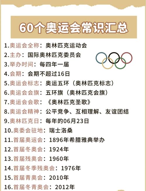 奥运会都有哪些运动？奥运会都有什么？